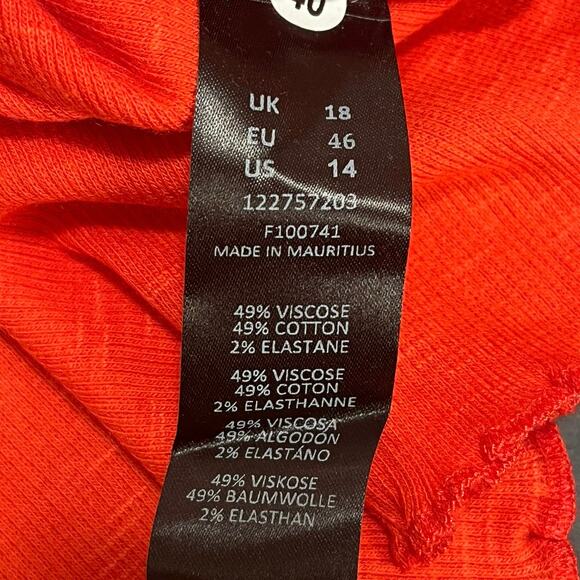 ASOS Details Tank Top NWT Cropped Size 14US Ribbed Muscle Racerback Y2K Style - Picture 4 of 6